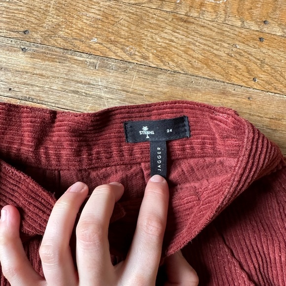 Thrills red corduroy shorts - Picture 2 of 2